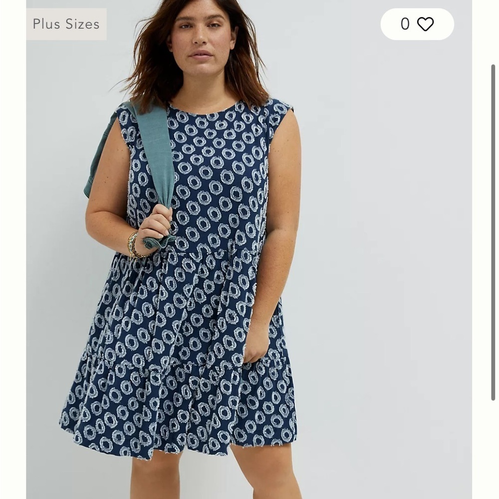 Maeve anthropologie Lisanne Textured Tunic Dress MEDIUM